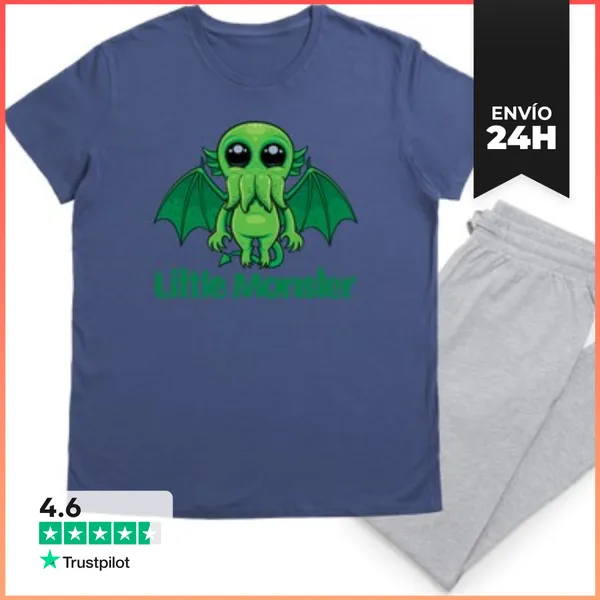 Pijama Lindo Monstruo Mítico Pequeño Cthulhu LaTostadora