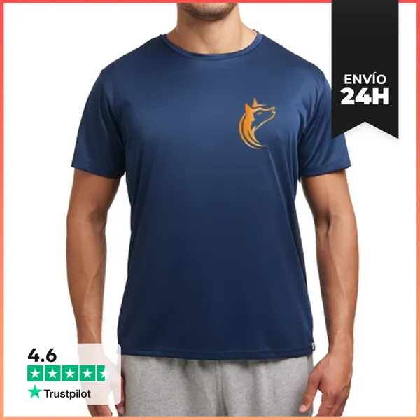 Camiseta Deportiva Hombre CROSSWOLF LOBO DORADO HOMBRE