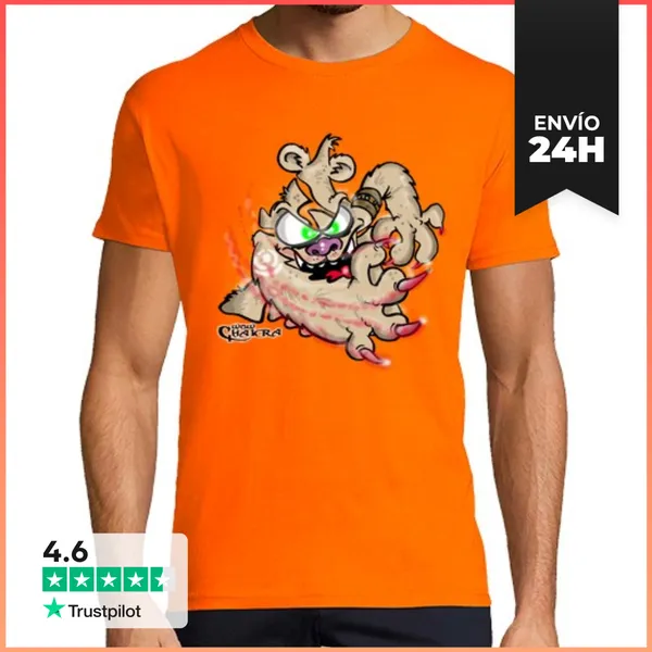 Camiseta Hombre Clásica Mascota Chakry Clase Druida