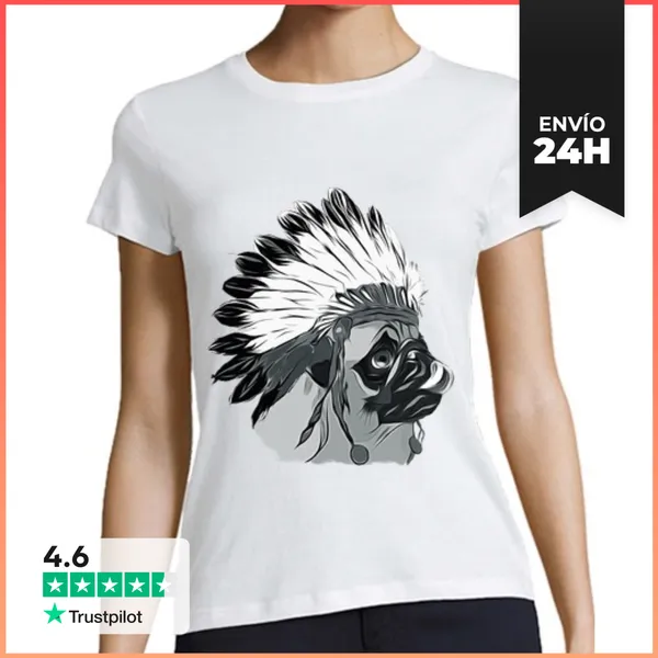 Camiseta Mujer Clásica CARLINO INDIAN LaTostadora