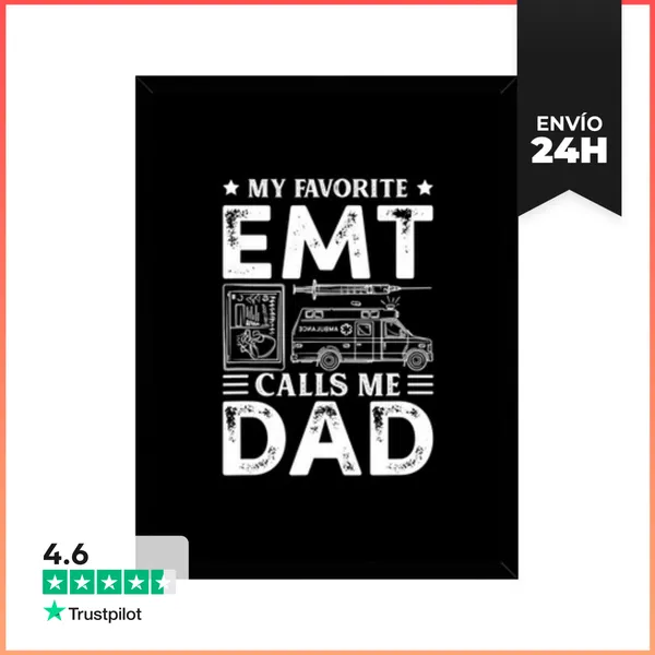Cuadro Con Marco Vertical Regalo De EMT Para Papá Mis Llamadas