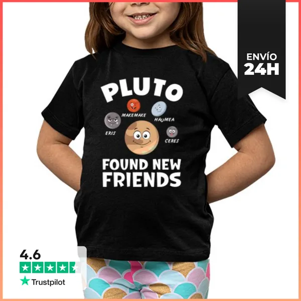 Camiseta Clásica Para Niños El Planeta Plutón Encontró Nuevos