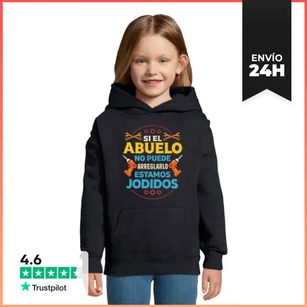 Sudadera Para Niños Con Capucha Si El Abuelo No Puede Arreglarlo