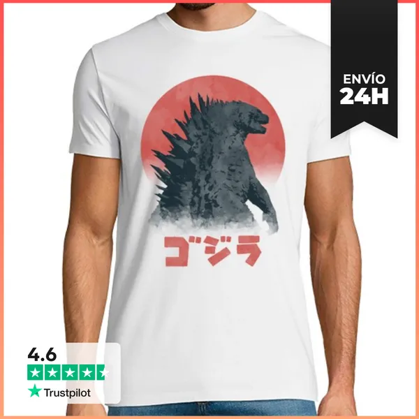 Camiseta Hombre Clásica Watercolor Kaiju LaTostadora