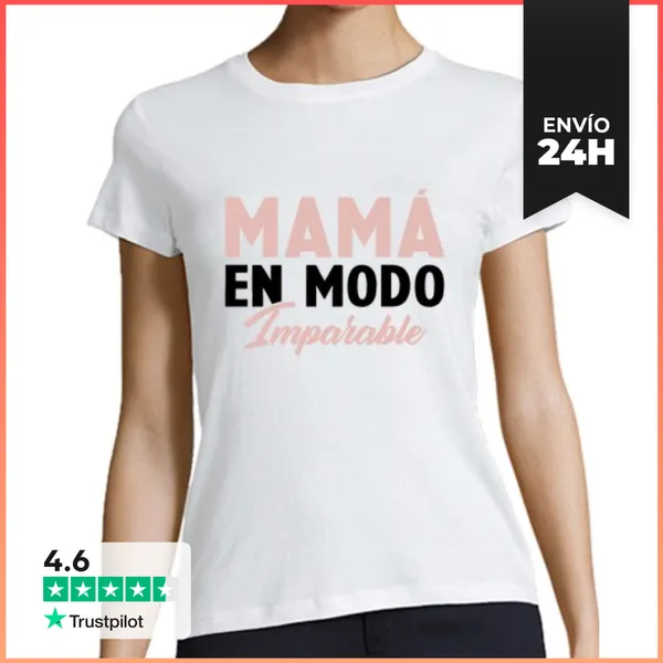 Camiseta Mujer Clásica Mamá En Modo Imparable LaTostadora