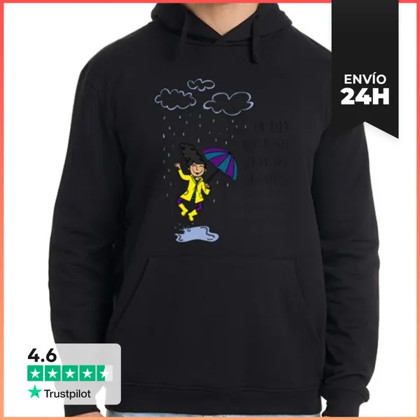 Sudadera Unisex Con Capucha Bailar Bajo La Lluvia LaTostadora