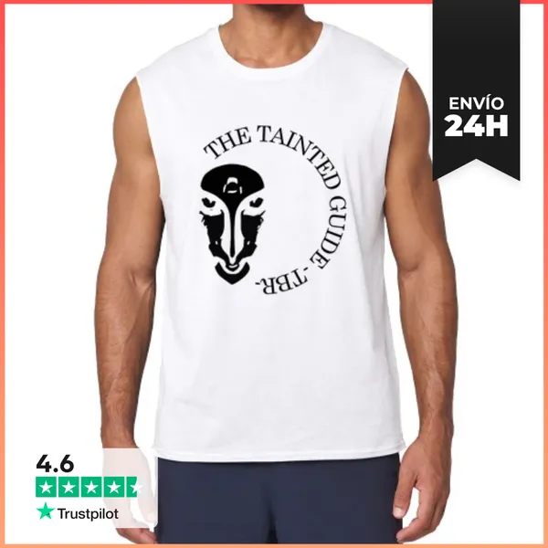 Camiseta Sin Mangas Hombre, Sin Mangas, Blanca LaTostadora