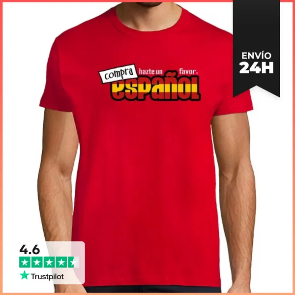 Camiseta Hombre Clásica Hazte Un Favor Compra Español 2