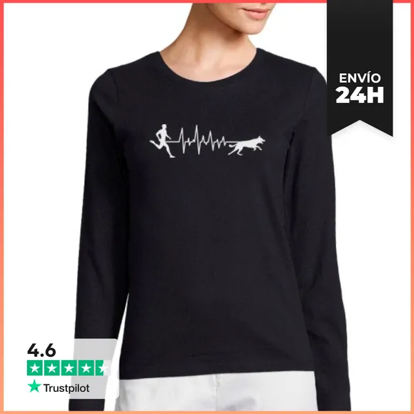 Camiseta Mujer Manga Larga CANICROSS BEATS LaTostadora