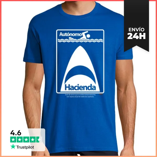 Camiseta Hombre Clásica Autónomo-hacienda LaTostadora