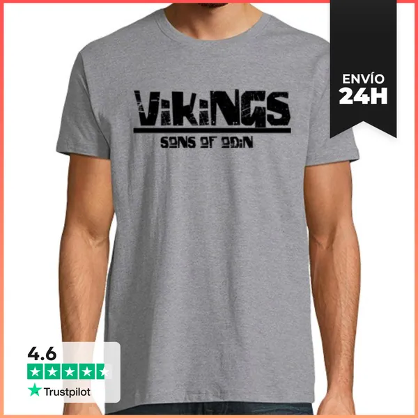 Camiseta Hombre Clásica Vikings LaTostadora