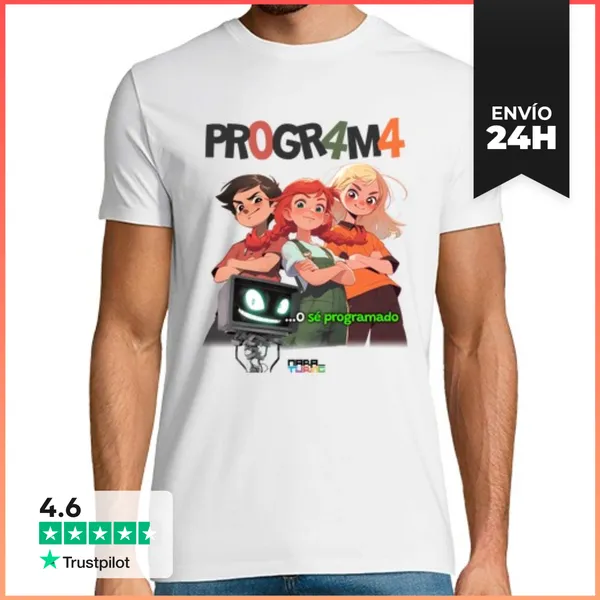 Camiseta Hombre Clásica Programa O Sé Programado V1 LaTostadora