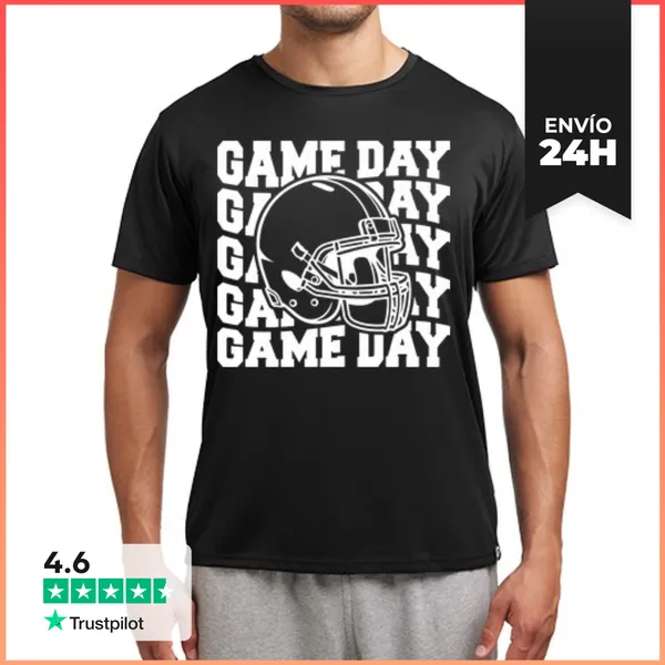 Camiseta Deportiva Hombre GAME DAY AMERICAN FOOTBALL LaTostadora