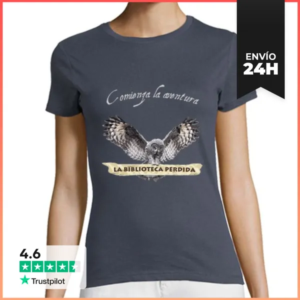 Camiseta Mujer Clásica Camiseta LBP - Mujer, Manga Corta, Gris
