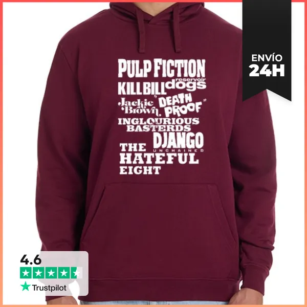 Sudadera Unisex Con Capucha Tarantino (white) LaTostadora