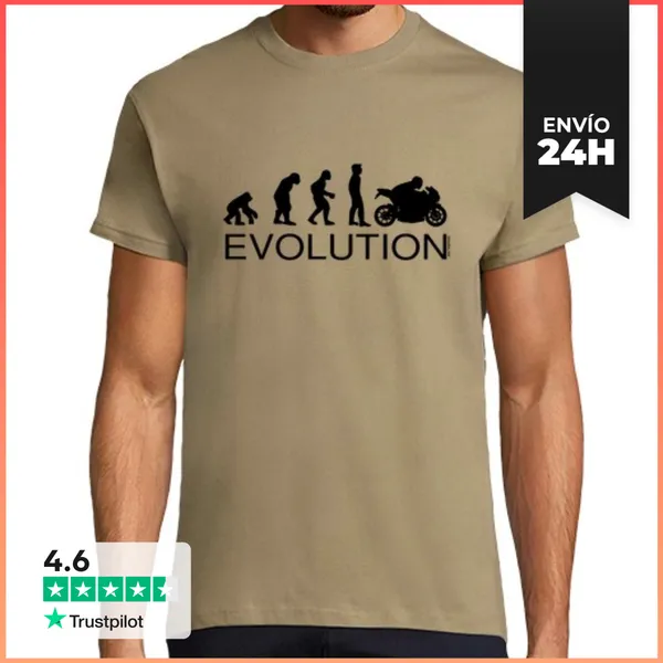 Camiseta Hombre Clásica Evolution Motard LaTostadora