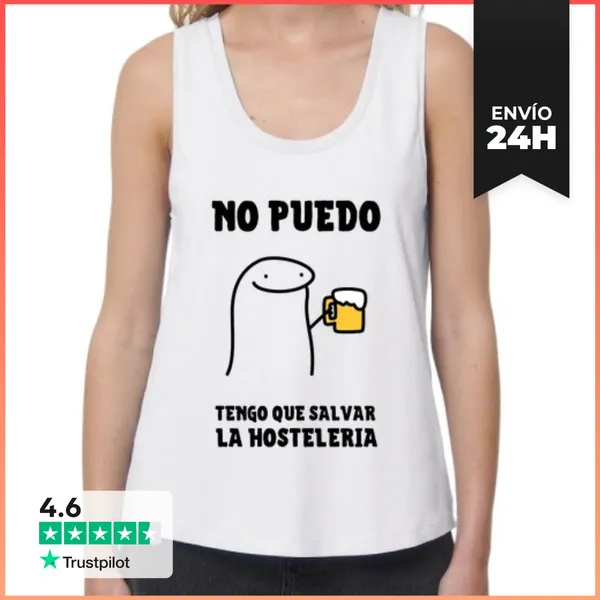 Camiseta Mujer Sin Mangas, Loose Fit No Puedo Tengo Que Salvar La