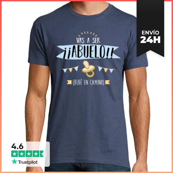Camiseta Hombre Clásica Vas A Ser Abuelo LaTostadora