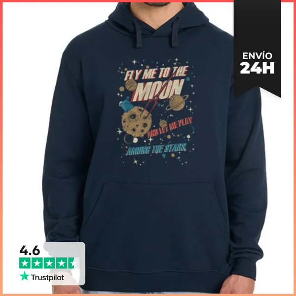 Sudadera Unisex Con Capucha Hombre, Jersey Con Capucha, Azul