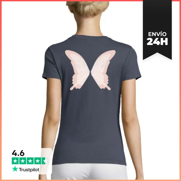 Camiseta Mujer Clásica Alas De Hada LaTostadora