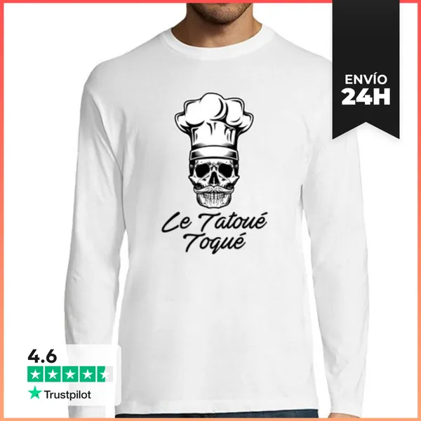Camiseta Hombre Manga Larga Bigote LaTostadora