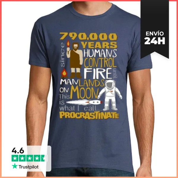 Camiseta Hombre Clásica Procrastinate LaTostadora