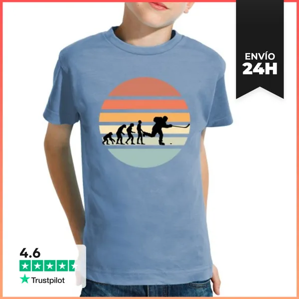 Camiseta Clásica Para Niños Hockey Evolutivo LaTostadora