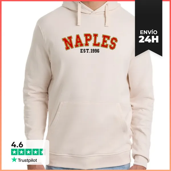 Sudadera Unisex Con Capucha Nápoles Est 1996 LaTostadora