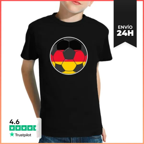 Camiseta Clásica Para Niños Equipo De Fútbol Alemania LaTostadora
