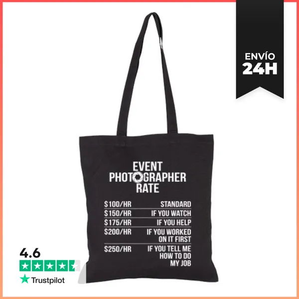 Bolsa De Tela Fotógrafo De Eventos Personal De Fotografía