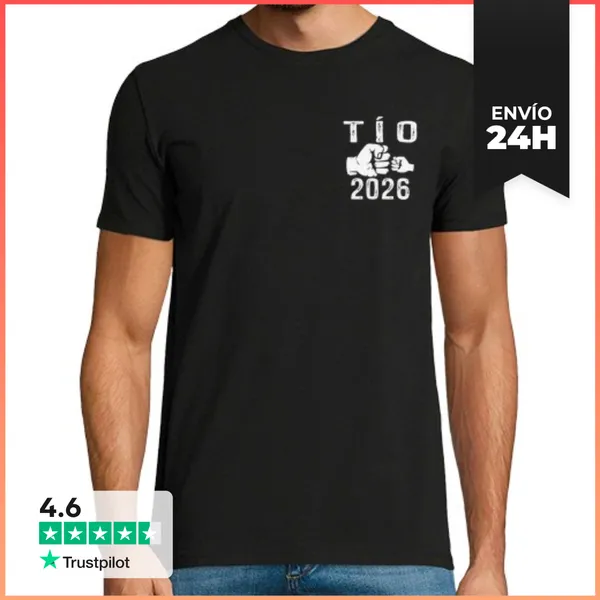 Camiseta Hombre Clásica Tío 2026, Voy A Ser Tío 2026 LaTostadora