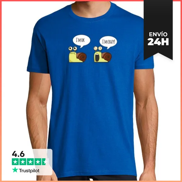 Camiseta Hombre Clásica Caracoles Bipolares LaTostadora