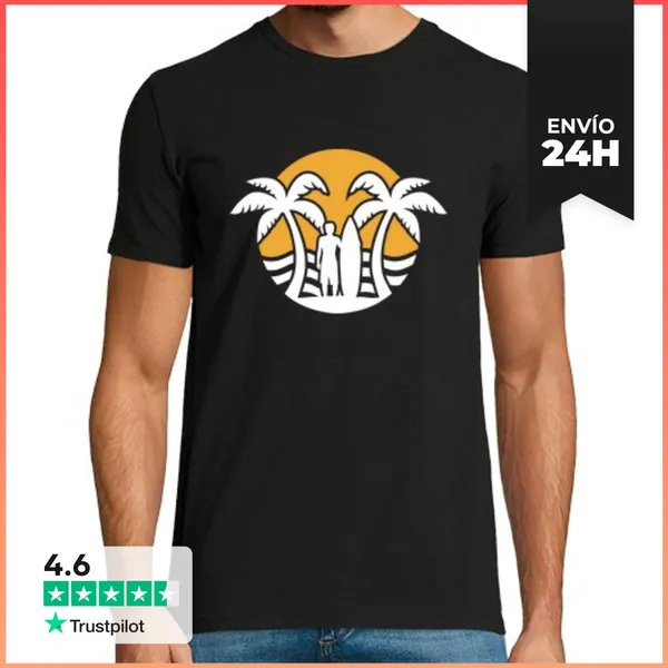 Camiseta Hombre Clásica Surf LaTostadora