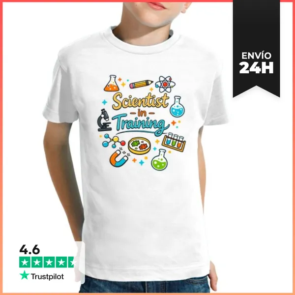 Camiseta Clásica Para Niños Científico En Formación Niños
