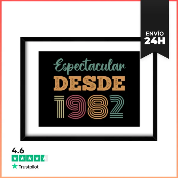 Cuadro Con Marco Horizontal ESPECTACULAR DESDE 1982 LaTostadora