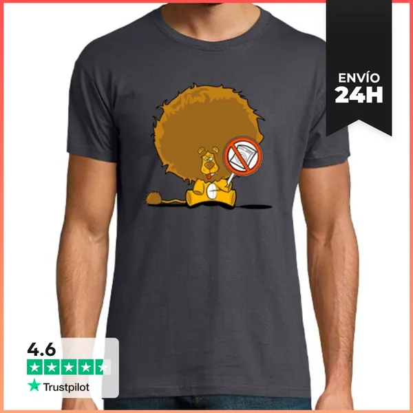 Camiseta Hombre Clásica Manifesta-león LaTostadora