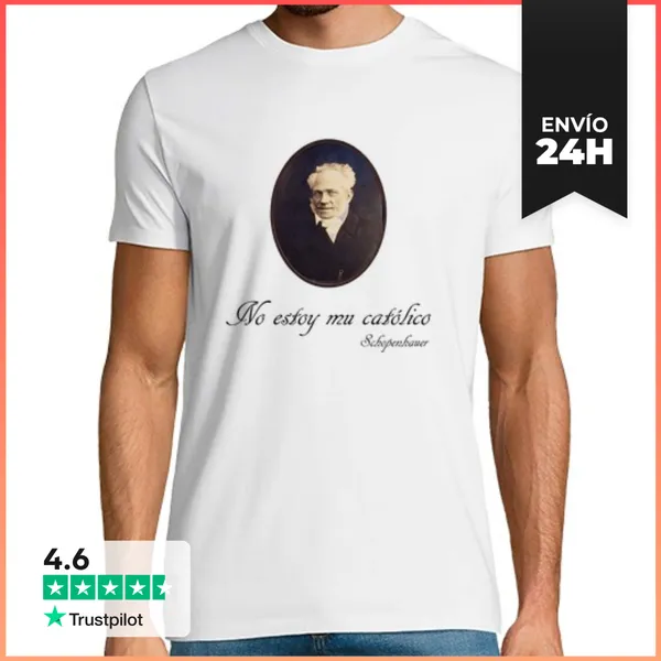 Camiseta Hombre Clásica Schopenhauer LaTostadora