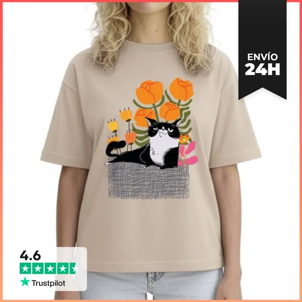 Camiseta Mujer Boxy UN BUEN DIA LaTostadora