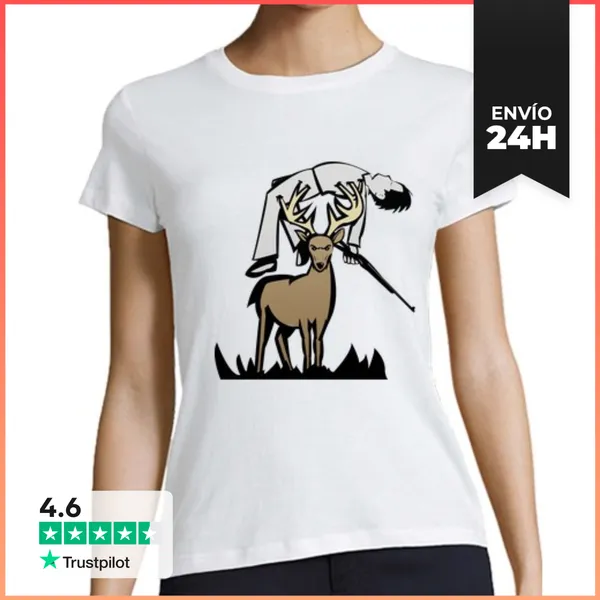 Camiseta Mujer Clásica No A La Caza LaTostadora