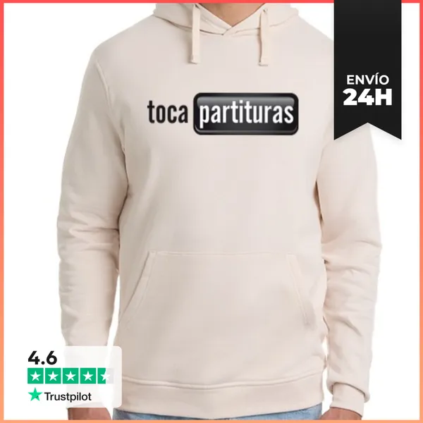Sudadera Unisex Con Capucha Sudadera De Partituras Blanco Y Negro