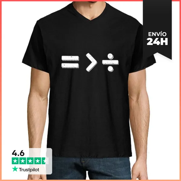 Camiseta Hombre, Cuello Pico Diseño 4631743 LaTostadora