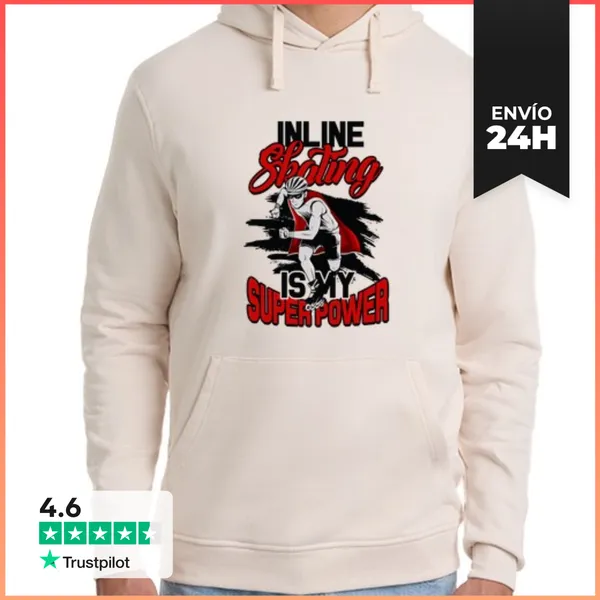 Sudadera Unisex Con Capucha El Patinaje En Línea Es Mi Superpoder