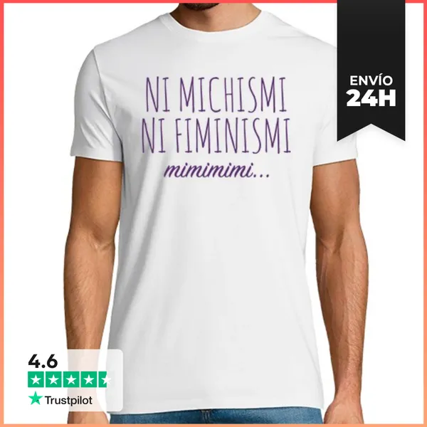 Camiseta Hombre Clásica Ni Michismi Ni Fiminismi LaTostadora