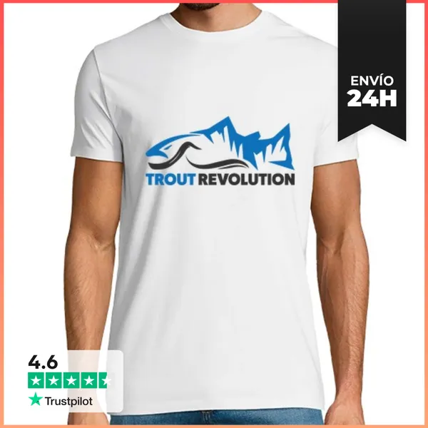 Camiseta Hombre Clásica Diseño Trout Revolution LaTostadora