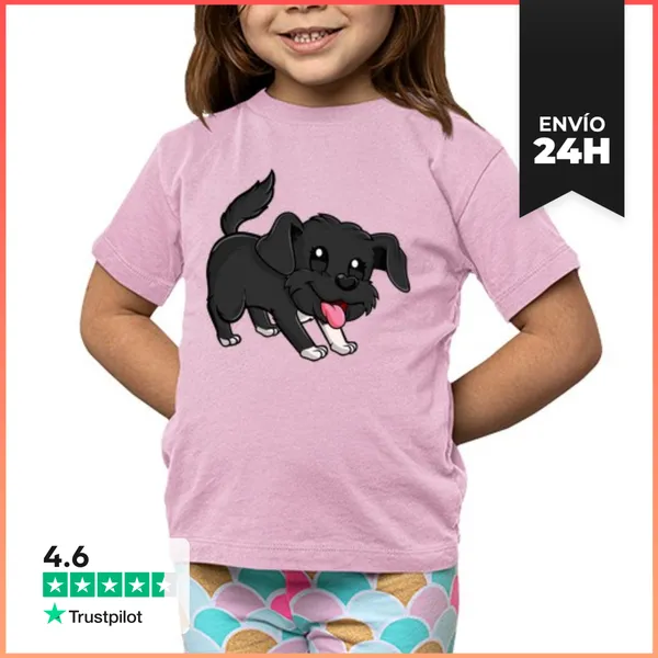 Camiseta Clásica Para Niños Lana Juguetona/ Para Niño O Niña