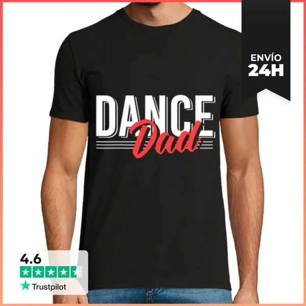Camiseta Hombre Clásica Papá Bailarín LaTostadora