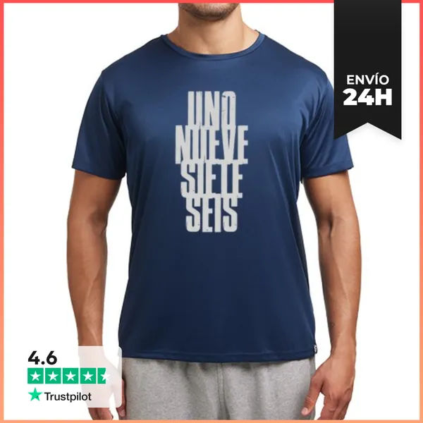 Camiseta Deportiva Hombre Uno Nueve Siete Seis LaTostadora