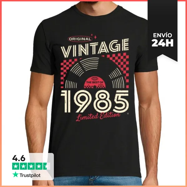 Camiseta Hombre Clásica VINTAGE 1985 LaTostadora