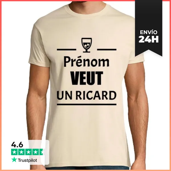 Camiseta Hombre Clásica Quiere Un Chico Humor Aperitivo Alcohol