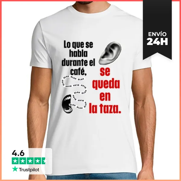 Camiseta Hombre Clásica Secretos De Café LaTostadora